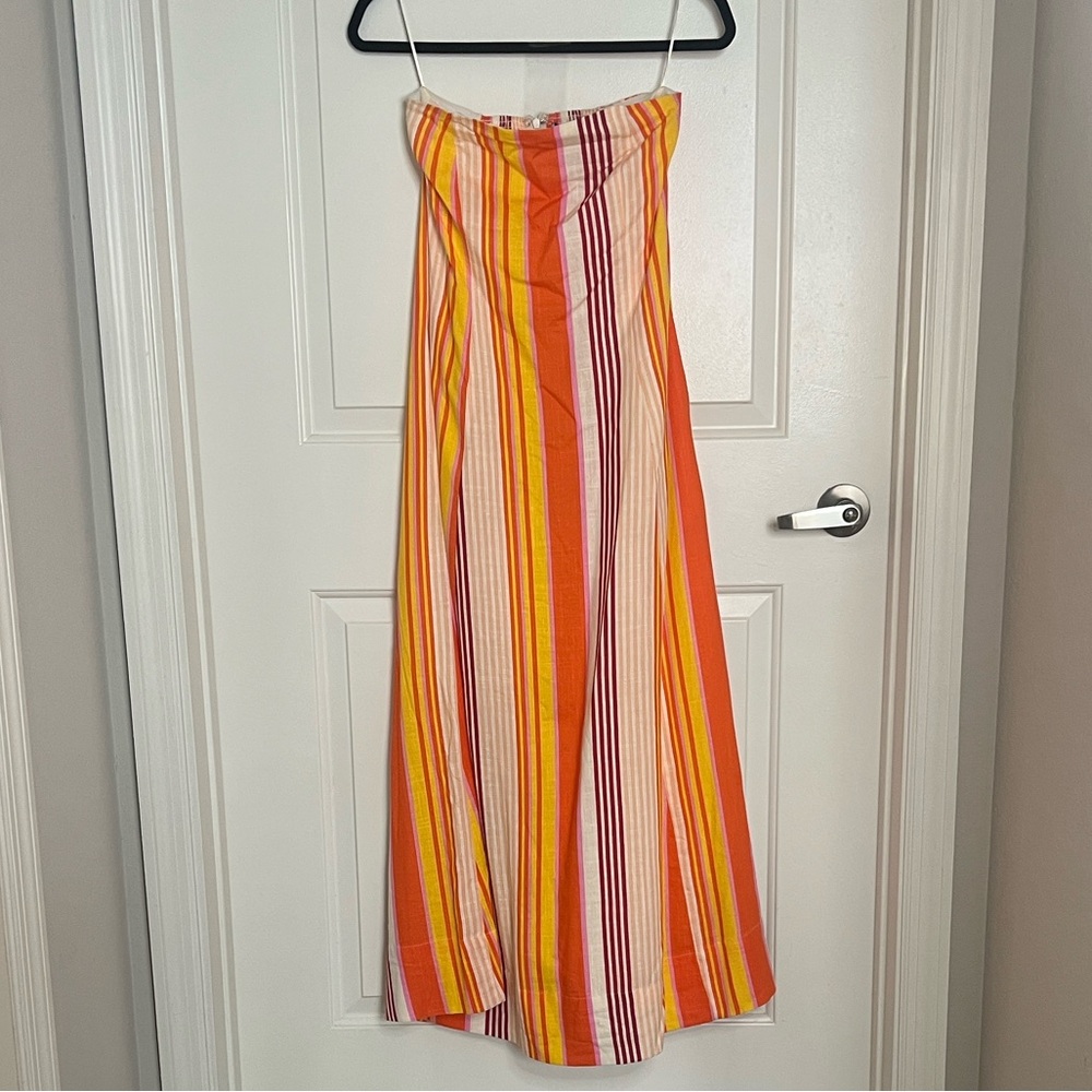 1.STATE Multicolor Striped Maxi Dress